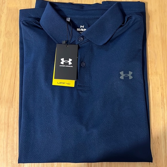 Navy Polo by Under Armour - Picture 2 of 3